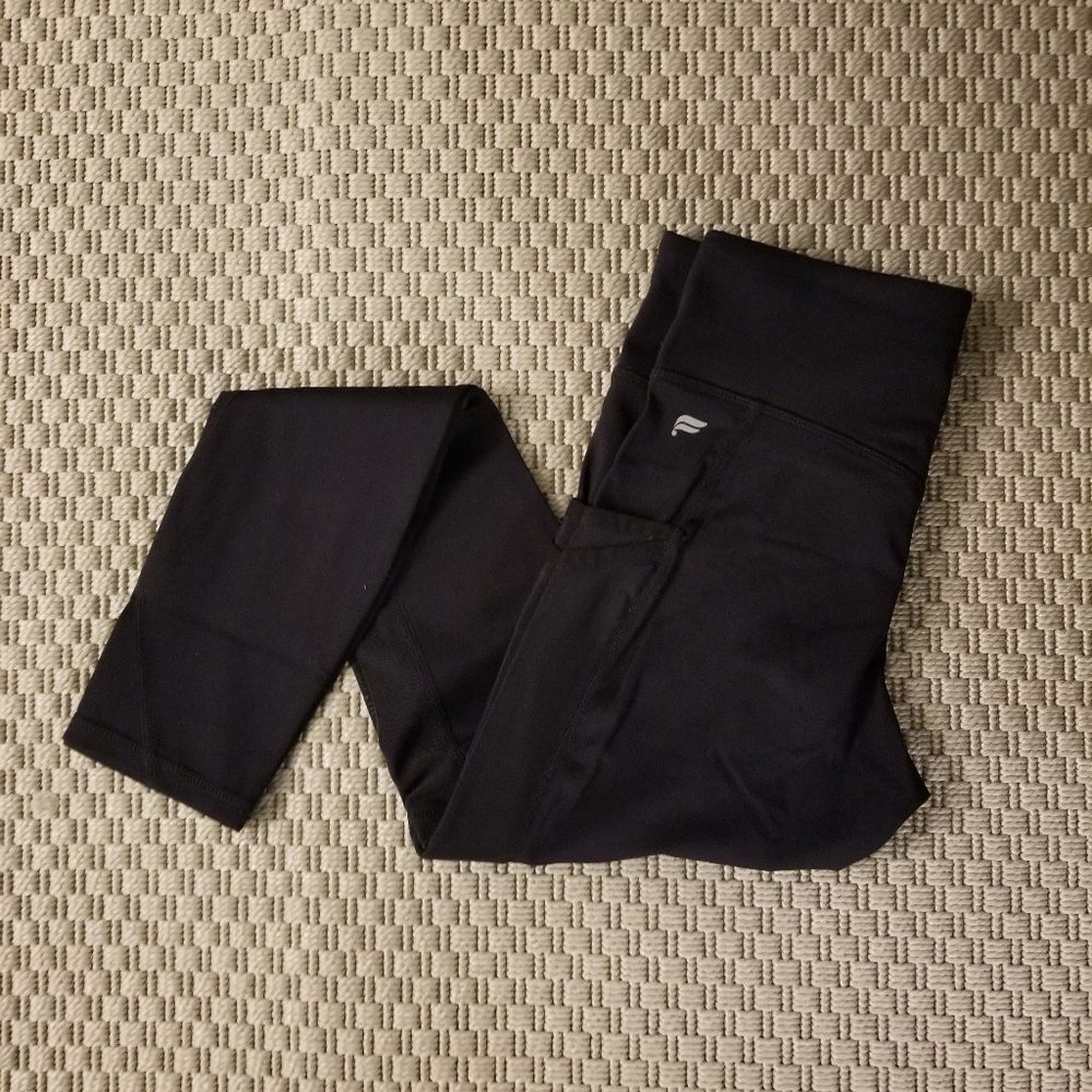 NWT Trinity Mid-Rise Pocket 7/8 Blk XS